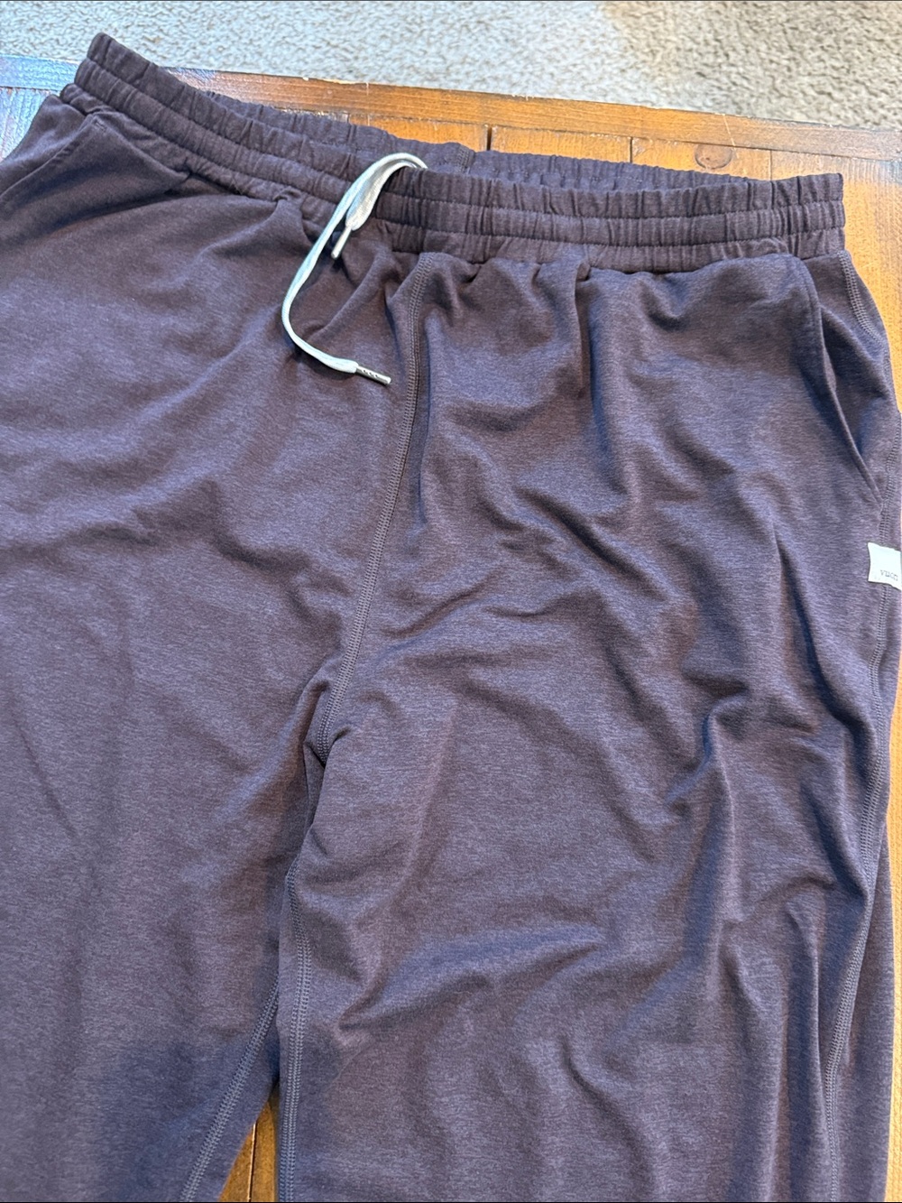 Vuori Women's Dark Brown Drawstring Jogger Pants - Picture 2 of 3